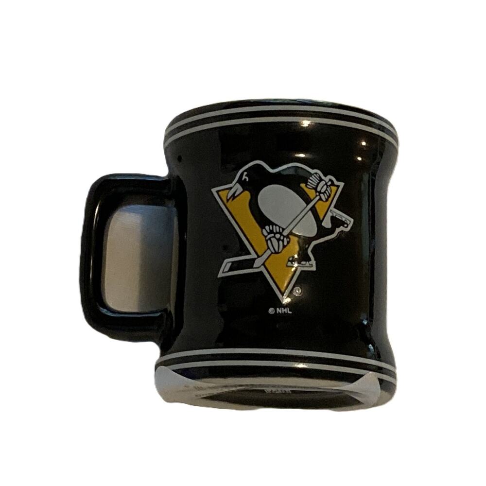 New Pittsburgh Penguins Sculpted 1.5 ounce Espresso Coffee Mug, Cup, NHL